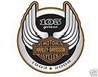 harley davidson 105th anniversary logo decal  14