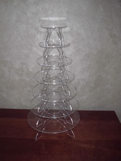 acrylic cupcake stand clear 7 tiers 3 16 thick food