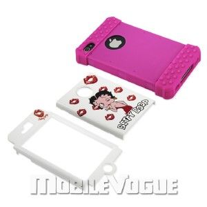 betty boop hard cover case for apple iphone 4 4s at t verizon hot pink 