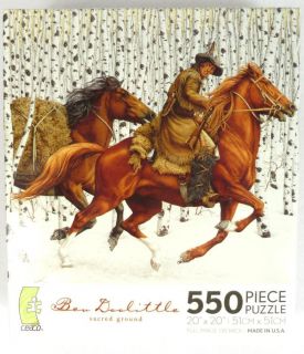 Bev Doolittle Sacred Ground 550 Pc Jigsaw Puzzle Western Horse Art 