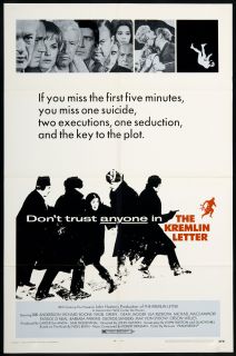 The Kremlin Letter 1970 Original U.S. One Sheet Movie Poster