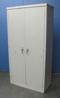 Heavy Duty Bi Fold 2 Door Storage Cabinet 36 x 20 x 72