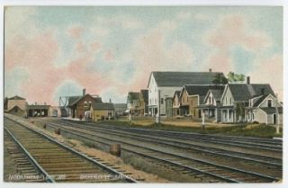 Moosehead Lake Maine Greenville Junction Depot Railroad postcard