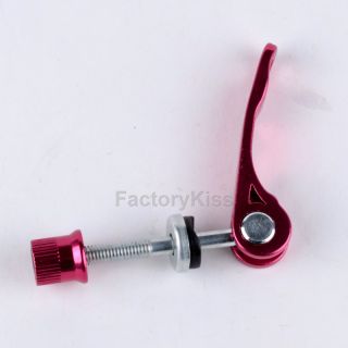 Red Bike Bicycle Quick Release Seatpost Seat Post Clamp Clip Skewer 