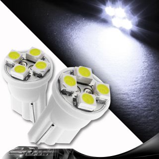 10x White SMD 4 LED 12v T10 Wedge Light Bulb Parking / Tail Light 