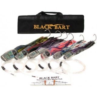 Black Bart Lures Tournament Blue Marlin Lure Pack Rigged New