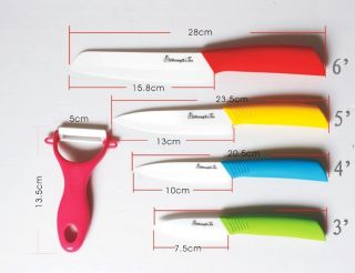 Black Chef Kitchen Cutlery Ceramic Knife Knives 4 Size Choice 3 4 5 