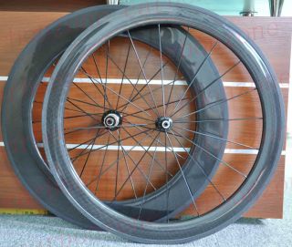 56 86mm 700c Carbon Road Bike Tubular Wheels Wheelsets