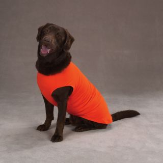 Orange Big Dog Tank top Tee T shirt Stretchy cotton XL 24 L clothing 