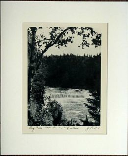 Vintage J C Parsons Photo Big Falls Newfoundland C1930s