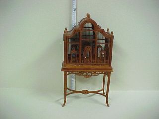 Bird Cage (2 part) Elaborate Decoration   #JK9006A Dollhouse Miniature