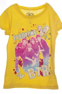 b013 big time rush girl s t shirt item details size 4 5 yellow or 