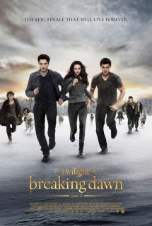 The Twilight Saga Breaking Dawn Part 2 Movie Poster 2 Sided Original 