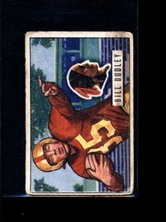1951 Bowman 144 Bill Dudley Redskins Fair 36771