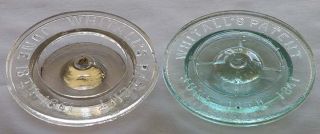 millville atmospheric lids clear and aqua bill dudley collection