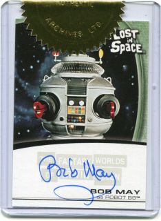 Fantasy Worlds of Irwin Allen A5 Bob May Lost In Space Autograph Case 