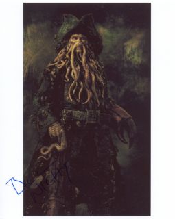Bill Nighy Pirates of The Caribbean Autographed