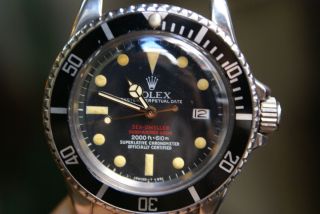   Double Red Sea Dweller Stainless Steel 1977 5 3 Million Serial