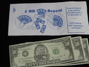 New Six Bill Repeat Money Magic Tricks Close Up EZ Bar