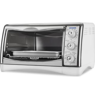 Black Decker Perfect Broil Toaster Oven Broiler 6 Slice Toast 12 