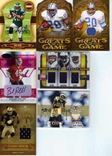   UD Icons Greats Game Barry Sanders Die Billy Sims Detroit Lions