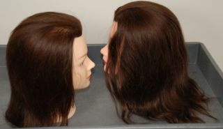   Mannequin Heads 100% Human Hair w/free clamp Debra Bridgette