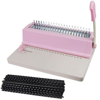 250 Sheets Paper Comb Punch Binder Binding Machine Report Scrapbook w 