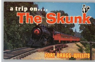 PostcardSuper Skunk TrainFort Bragg Willits,California/CA