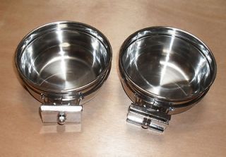 Parrot Bird Cage Stainless Steel Feeder Water Cups Bowls 8066 X 2pcs