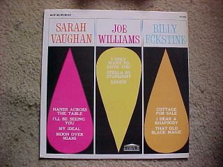 Sarah Vaughan Joe Williams Billy Eckstine LP 1964 Stereo