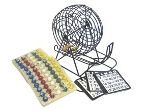 Bingo Cage Rubber Coated Includes Masterboard Plastic B