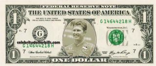 INDY DRIVER RYAN BISCOE #1 DOLLAR BILL UNCIRCULATED MINT US CURRENCY 