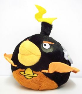 Bomb Black Bird Plush Soft Toy Angry Birds Space 6 inch New with Tag 