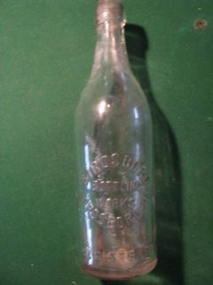 Birdsboro Bottling Works Early Blown Glass Bottle