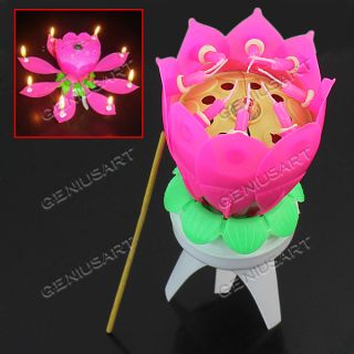   Magical Flower Musical Birthday Candle Party Decoration Gift Sparkler