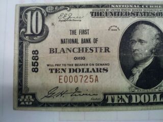The First National Bank of Blanchester Ohio Charter 8588