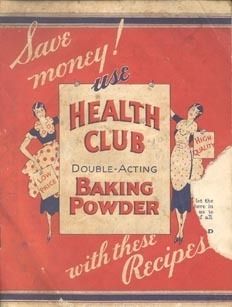 1932 Health Club Baking Powder Booklet Layton Pure Co
