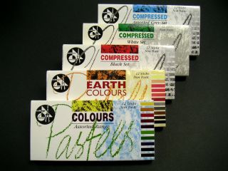 Compressed Charcoal Set Black White Grey Earth Colours Pastel Sets Non 