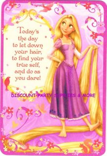 Disney Tangled Rapunzel Birthday Greeting Card Stickers