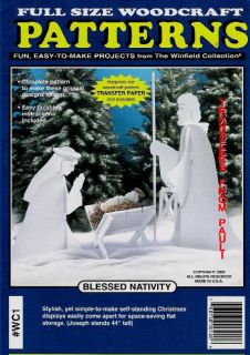 Blessed Nativity Christmas Yard Art Woodworking Plans