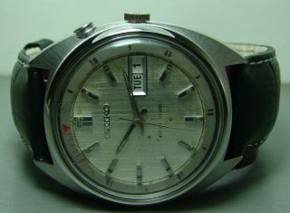 Vintage Seiko Bellmatic Alarm Automatic Day Date 430467 Used Silver 