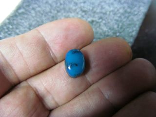 Fabulous Bisbee Turquoise Oval Cabochon, 3.90ct, 8 x 11.5 x 4mm, # 6 