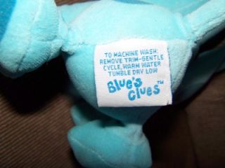   Nickelodeon Viacom Blues Clues 7 Soft Plush Blue Puppy Dog VGC
