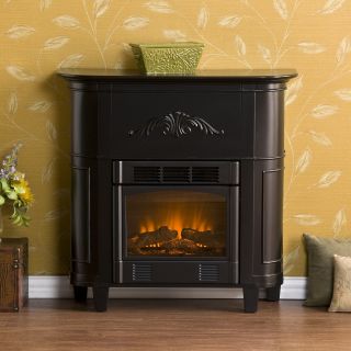 SEI FA9114E Mayfair Black Petite Electric Fireplace New