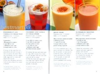 Features over 90 easy to prepare juices, smoothies & shakes, including 