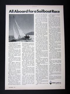 Bristol 29 Yacht Sailboat Block Island Sailing Race Story 1967 Ad 