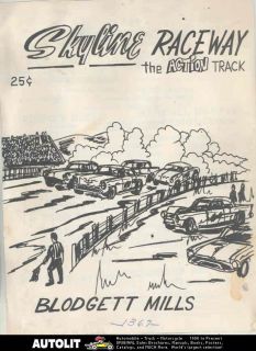 1969 Skyline Blodgett Mills NY Modified Modern Stock Car Race Program 