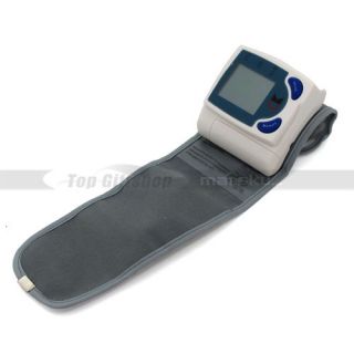  LCD Wrist Arm Cuff Blood Pressure Monitor Heart Beat Meter Machine 