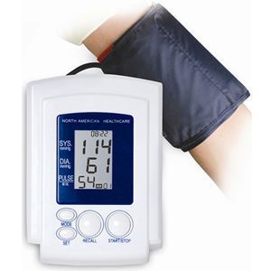 Arm Cuff Blood Pressure Monitor w LCD Digital Display