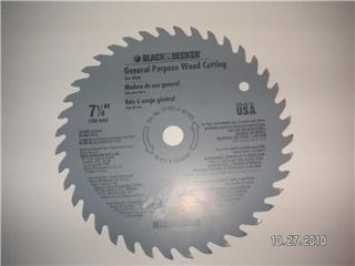 circular saw blade black and decker wood cutting new